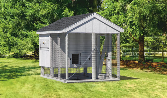 A57C Combination Chicken Coop – 5'x7' Premium Amish-Built Home for 5-7 Chickens