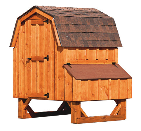 D44 Dutch Chicken Coop – 4'x4' Premium Amish-Built Home for 6-8 Chickens