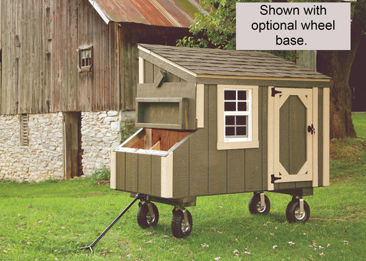 L35 Lean-To Chicken Coop – 3'x5' Premium Amish-Built Home for 4-6 Chickens