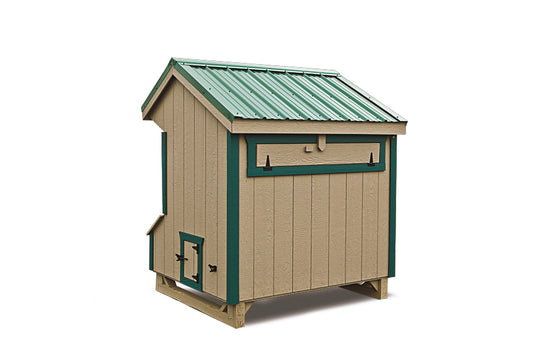 Q46H Quaker Chicken Coop – 4' x 6' Premium Amish-Built Home for 10-12 Chickens