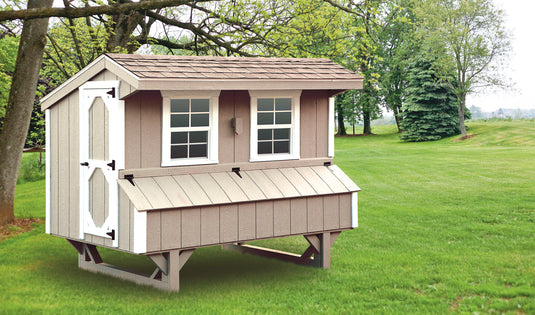 Q48 Quaker Chicken Coop – 4' x 8' Premium Amish-Built Home for 14-16 Chickens