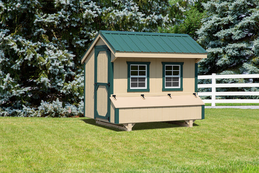 Q58 Quaker Chicken Coop – 5' x 8' Premium Amish-Built Home for 20-24 Chickens