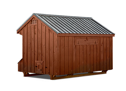 Q712 Quaker Chicken Coop – 7'x12' Premium Amish-Built Home for 35-40 Chickens