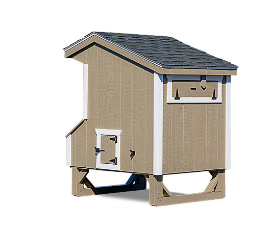 Q44 Quaker Chicken Coop – 4' x 4' Premium Amish-Built Home for 6-8 Chickens