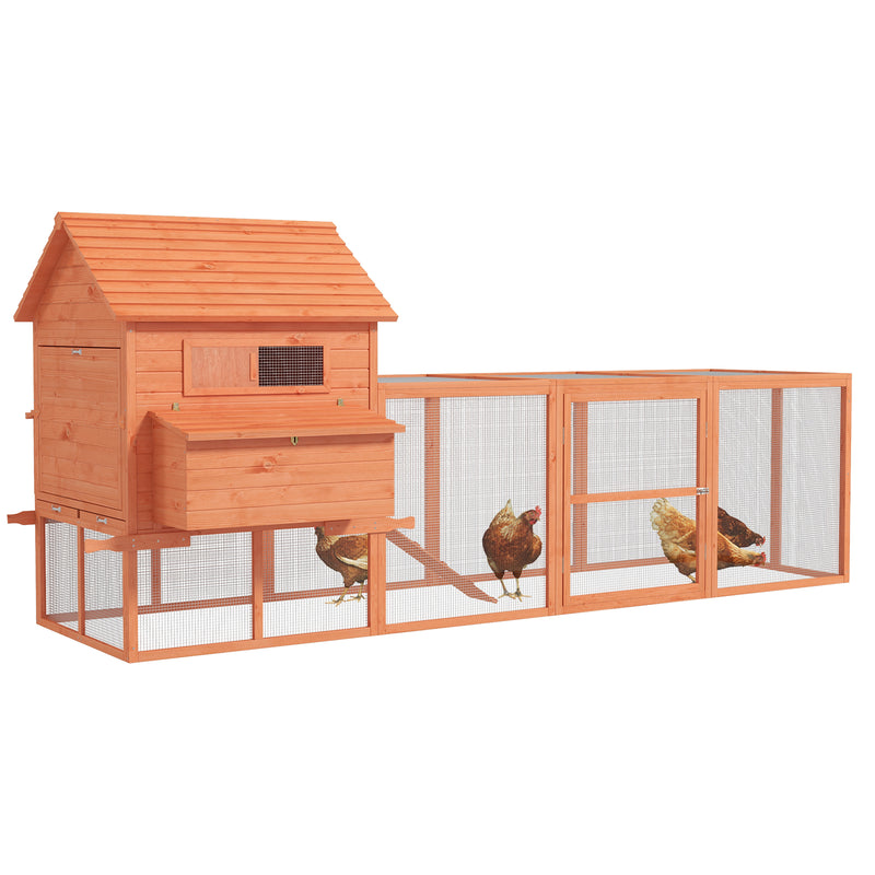 Load image into Gallery viewer, PawHut Chicken Coop with Run - Up to 8 Chicken
