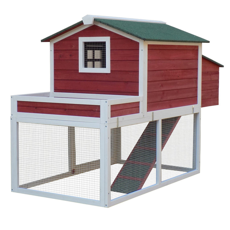 Load image into Gallery viewer, PawHut Small Chicken Coop with Run - Up to 2 Chickens
