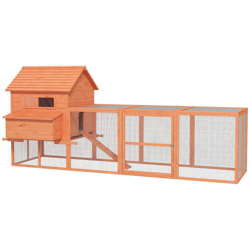 Load image into Gallery viewer, PawHut Chicken Coop with Run - Up to 8 Chicken
