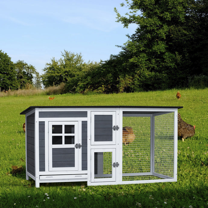 Hard Rock Health Chicken Coop with Run - Up to 4 Chickens