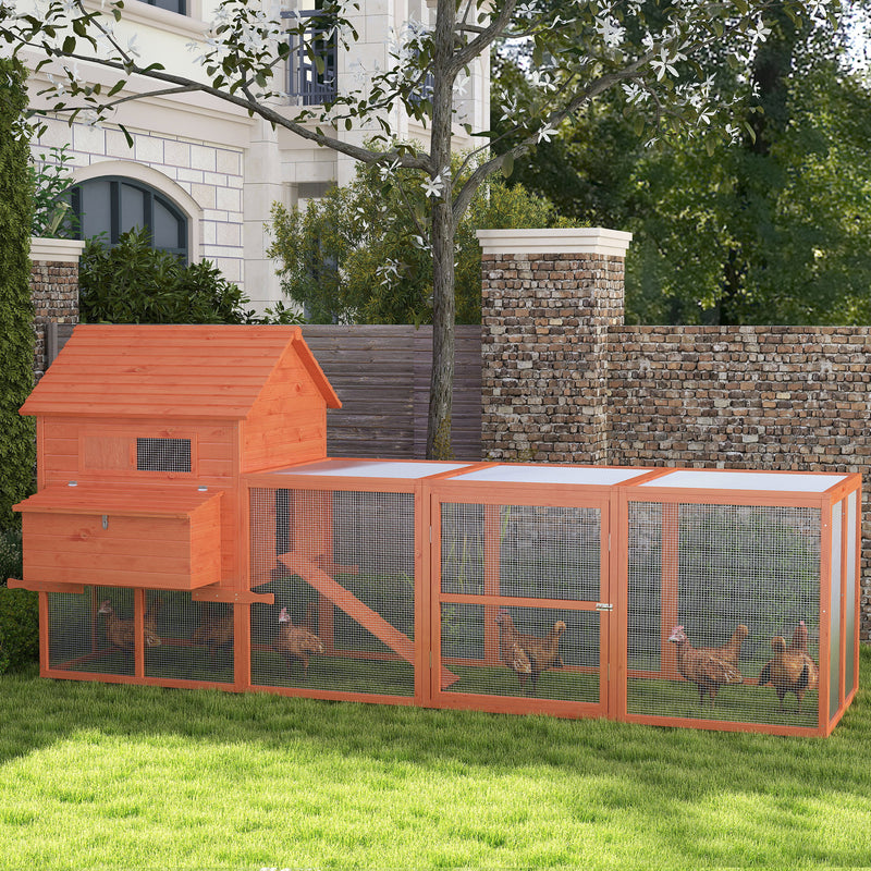 Load image into Gallery viewer, PawHut Chicken Coop with Run - Up to 8 Chicken
